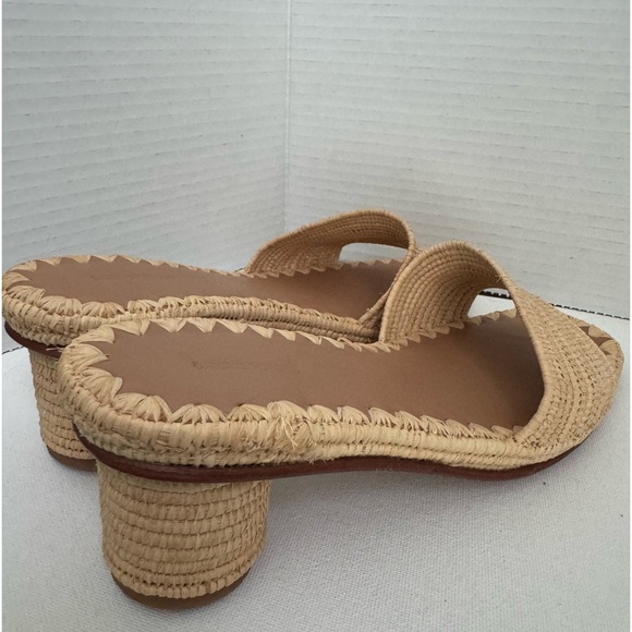 Carrie Forbes Bou Slip On Raffia Sandals Women's 38EU - Picture 6 of 9